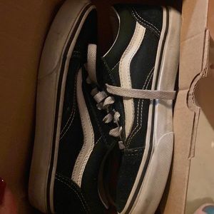 Black and white vans